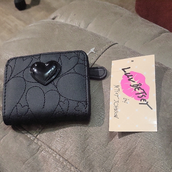 Luv Betsey Handbags - Luv Betsey Black Heart Wallet